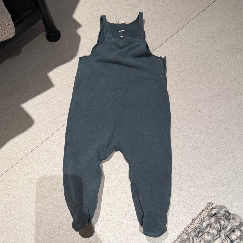 Gray Label Dark Gray Jumpsuit Footie